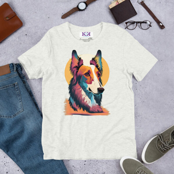 Borzois dog Unisex t-shirt - Image 11