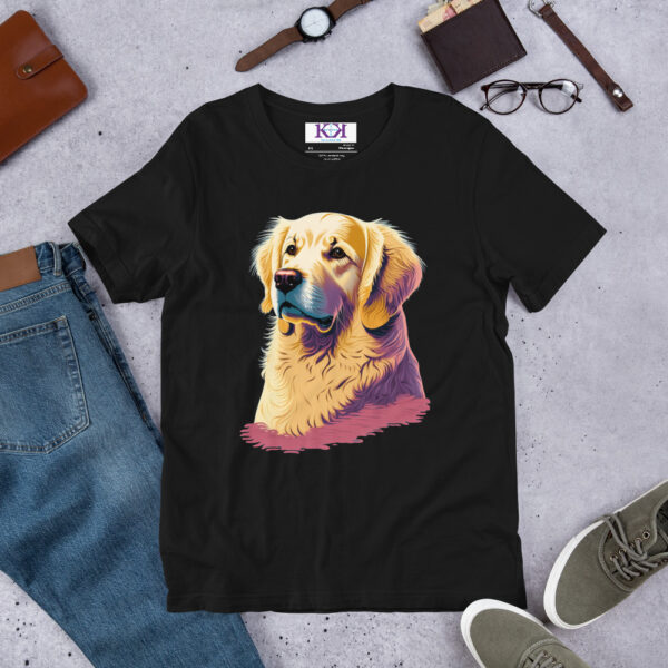 Golden Retrievers dog Unisex t-shirt - Image 3