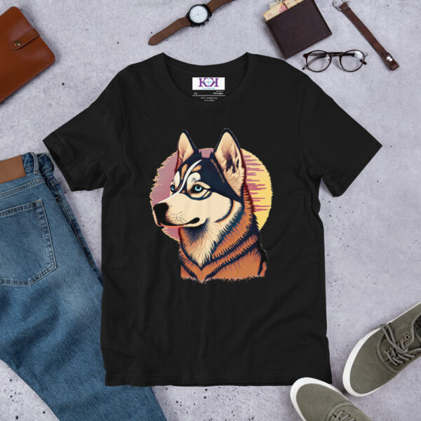 Siberian Huskies dog Unisex t-shirt - Image 2