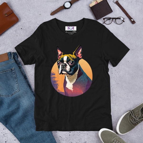 Boston Terriers dog Unisex t-shirt - Image 3