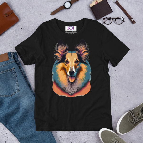 Shetland Sheepdogs dog Unisex t-shirt - Image 3