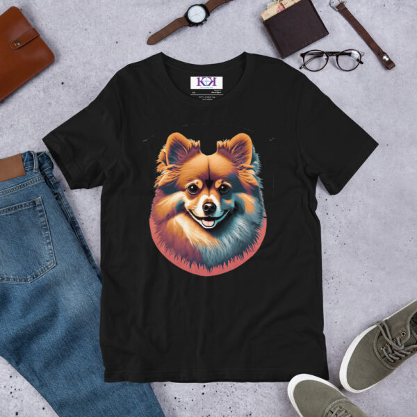 Pomeranians dog Unisex t-shirt - Image 3