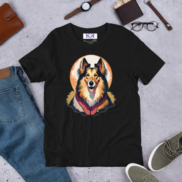 Collies dog Unisex t-shirt - Image 3