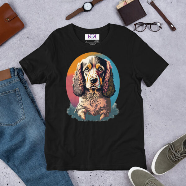 English Cocker Spaniels dog Unisex t-shirt - Image 3