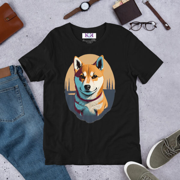 Shiba Inu dog Unisex t-shirt - Image 3