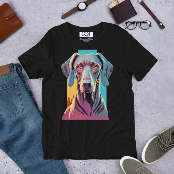 Weimaraners dog Unisex t-shirt - Image 3