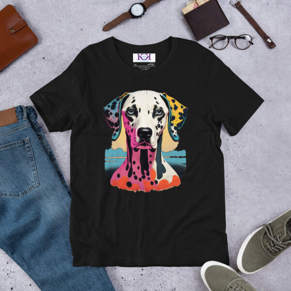 Dalmatians dog Unisex t-shirt - Image 3