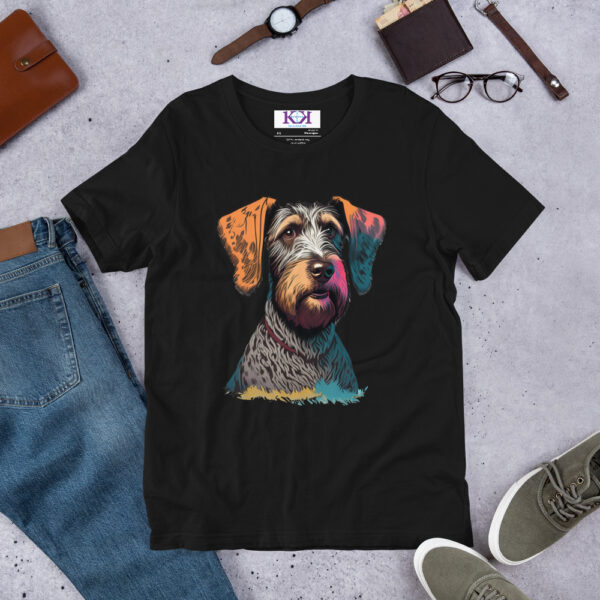German Wirehaired Pointers dog Unisex t-shirt - Image 3