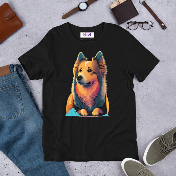 Keeshonden dog Unisex t-shirt - Image 3