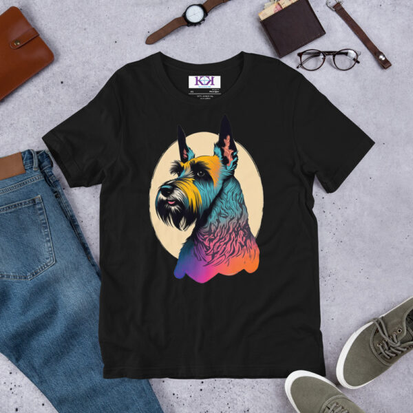 Standard Schnauzers dog Unisex t-shirt - Image 3