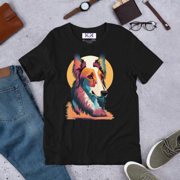 Borzois dog Unisex t-shirt - Image 3