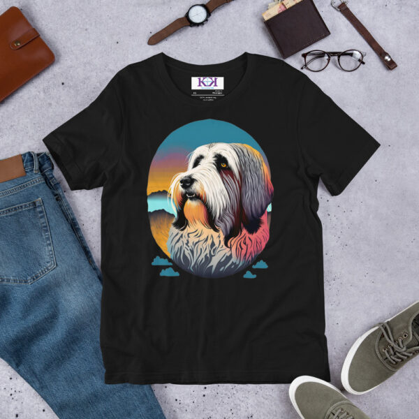 Bearded Collies dog Unisex t-shirt - Image 3