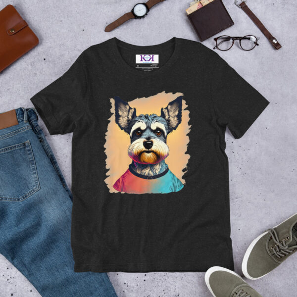 Miniature Schnauzers dog Unisex t-shirt - Image 2