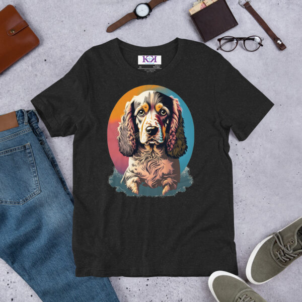English Cocker Spaniels dog Unisex t-shirt - Image 2