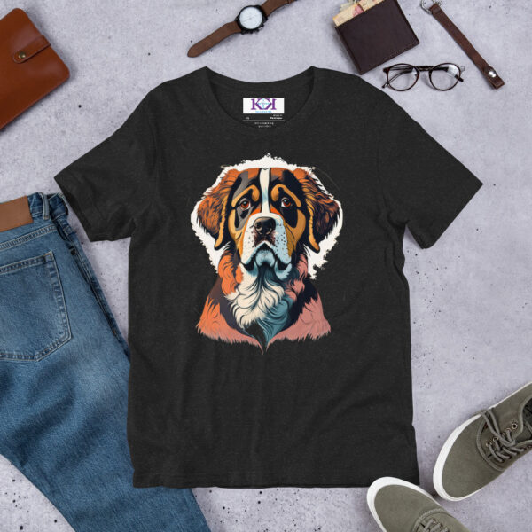 St. Bernards dog Unisex t-shirt - Image 2