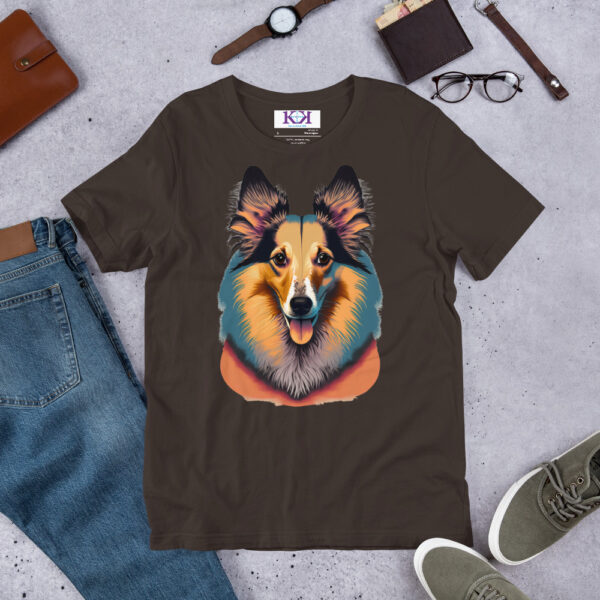 Shetland Sheepdogs dog Unisex t-shirt - Image 6