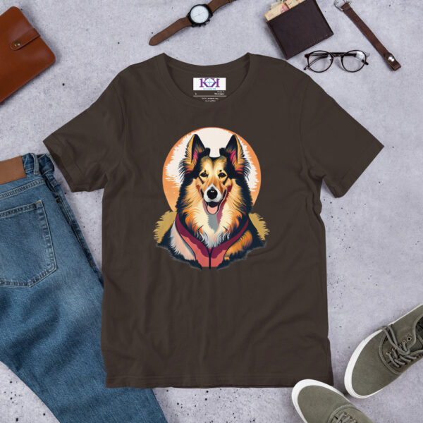 Collies dog Unisex t-shirt - Image 6