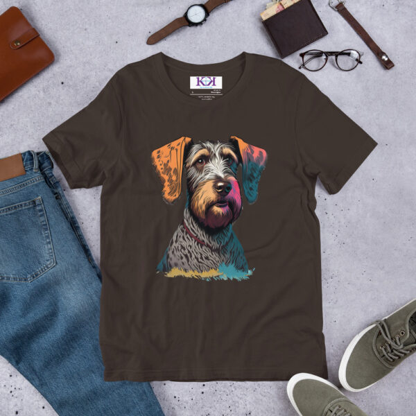 German Wirehaired Pointers dog Unisex t-shirt - Image 6
