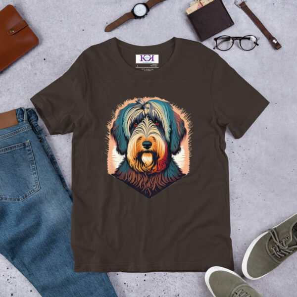Briards dog Unisex t-shirt - Image 6
