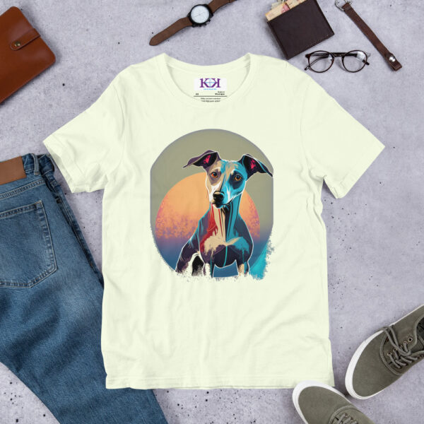 Whippets dog Unisex t-shirt