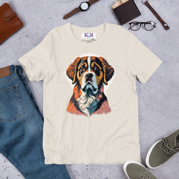 St. Bernards dog Unisex t-shirt - Image 8