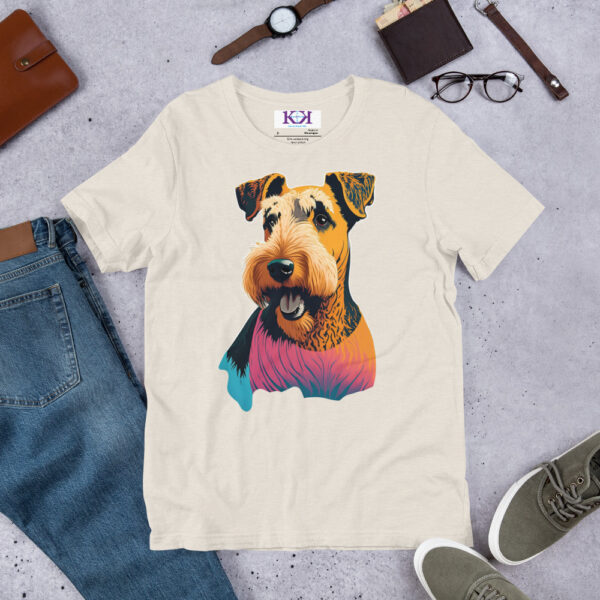 Airedale Terriers dog Unisex t-shirt - Image 8