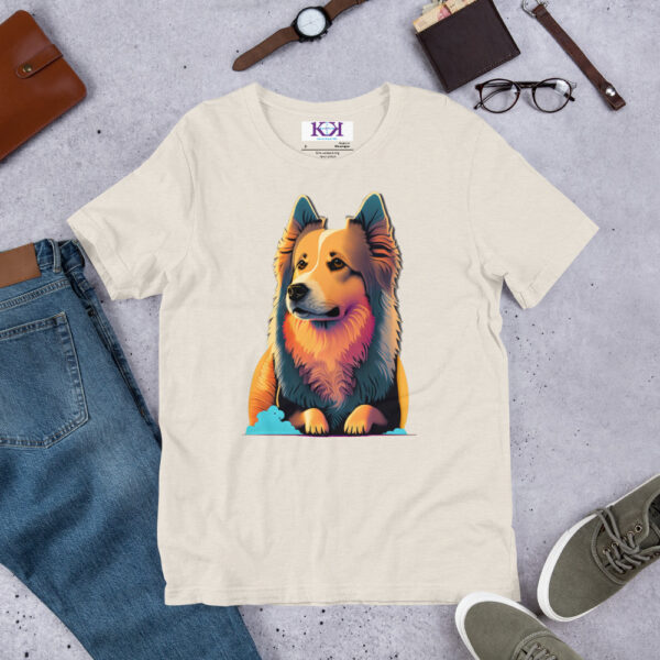 Keeshonden dog Unisex t-shirt - Image 8