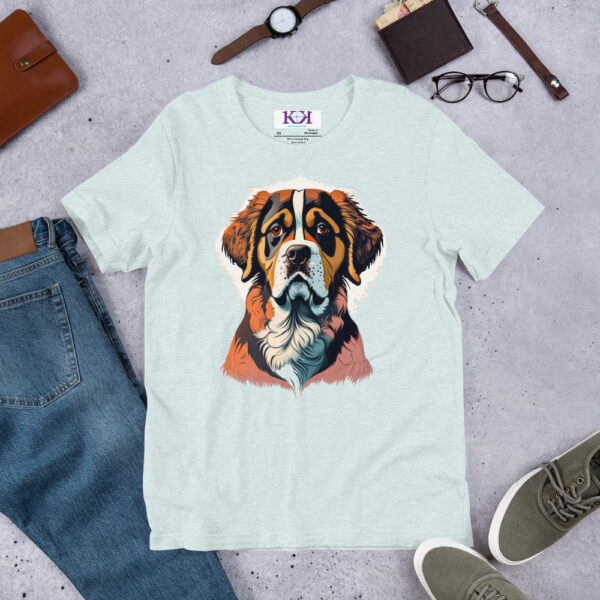 St. Bernards dog Unisex t-shirt - Image 9