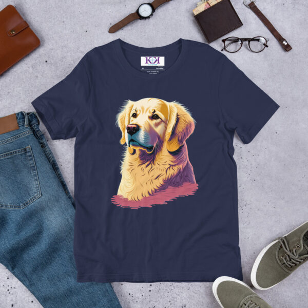 Golden Retrievers dog Unisex t-shirt - Image 5