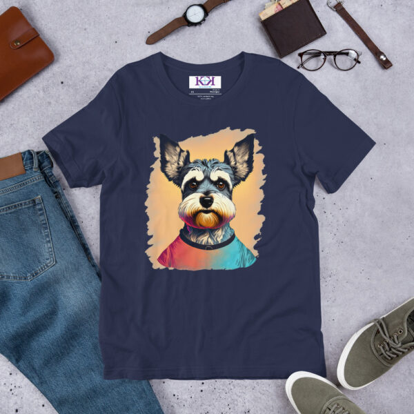 Miniature Schnauzers dog Unisex t-shirt - Image 4