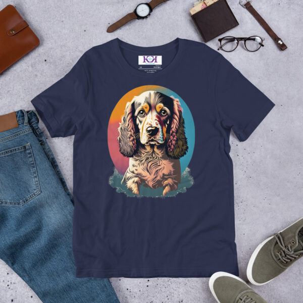 English Cocker Spaniels dog Unisex t-shirt - Image 5