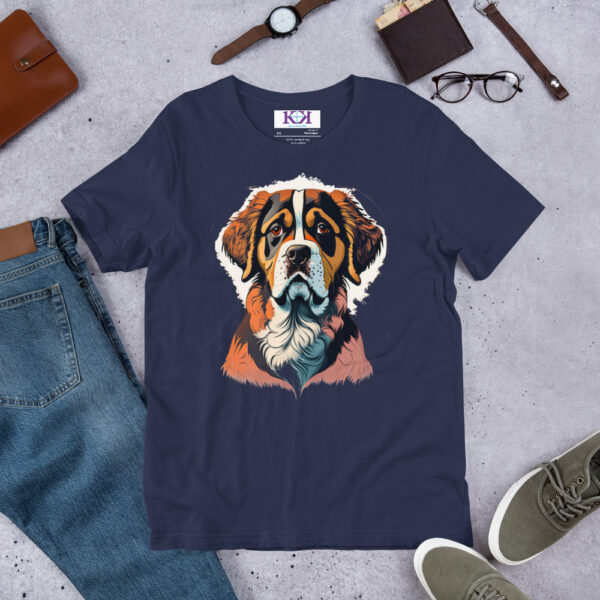 St. Bernards dog Unisex t-shirt - Image 5