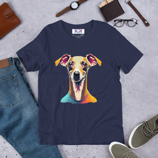 Italian Greyhounds dog Unisex t-shirt - Image 3