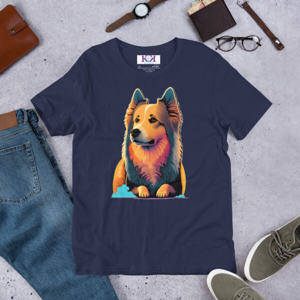 Keeshonden dog Unisex t-shirt - Image 5