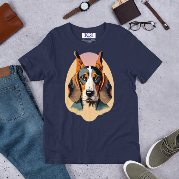 Black and Tan Coonhounds dog Unisex t-shirt - Image 5