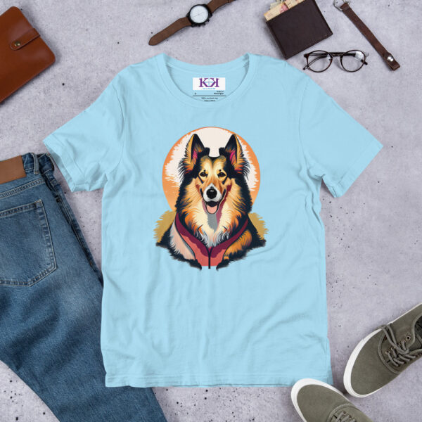 Collies dog Unisex t-shirt - Image 7