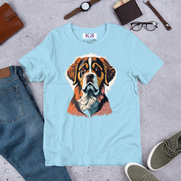 St. Bernards dog Unisex t-shirt - Image 7