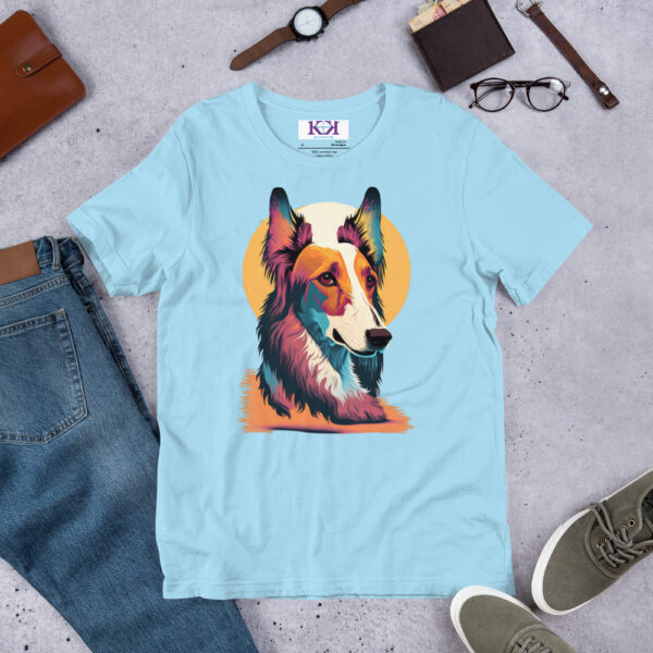 Borzois dog Unisex t-shirt - Image 7