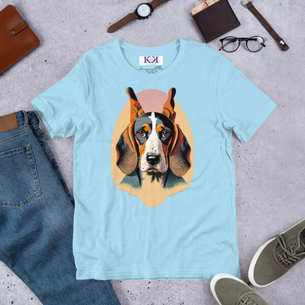 Black and Tan Coonhounds dog Unisex t-shirt - Image 7