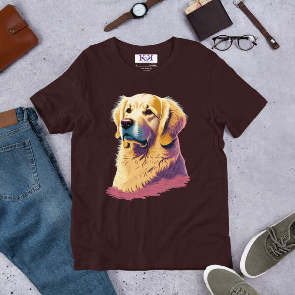 Golden Retrievers dog Unisex t-shirt - Image 4