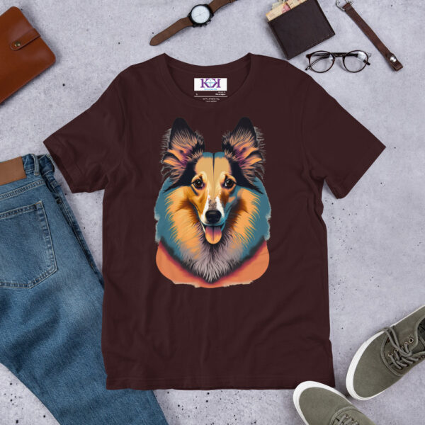 Shetland Sheepdogs dog Unisex t-shirt - Image 4