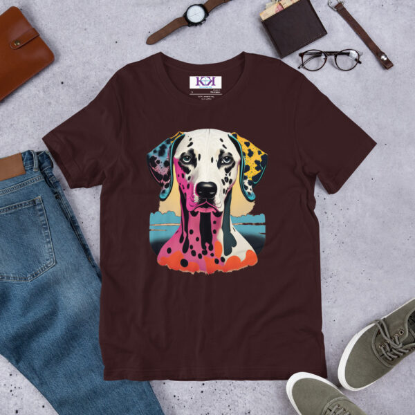 Dalmatians dog Unisex t-shirt - Image 4