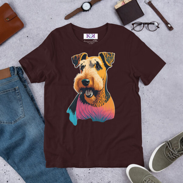 Airedale Terriers dog Unisex t-shirt - Image 4