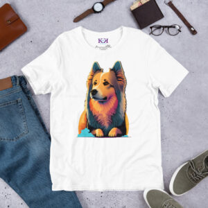 Keeshonden dog Unisex t-shirt