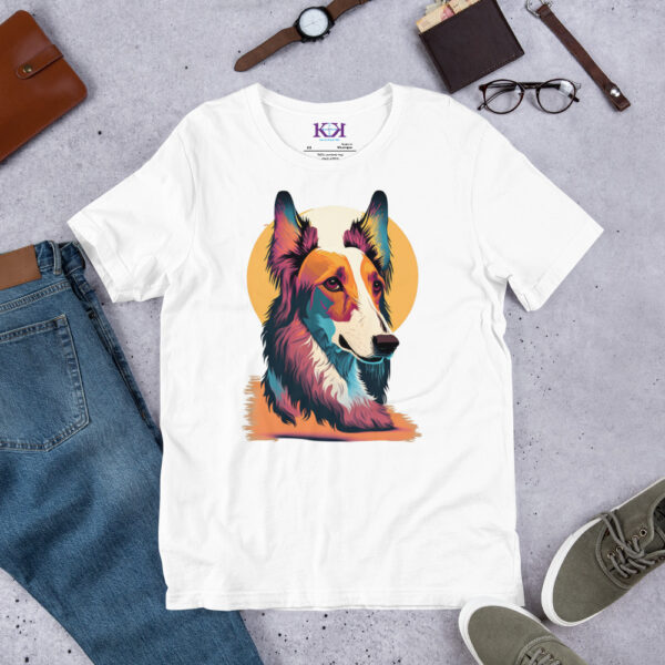 Borzois dog Unisex t-shirt - Image 12