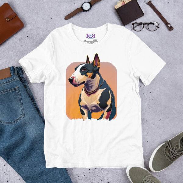 Miniature Bull Terriers dog Unisex t-shirt - Image 12