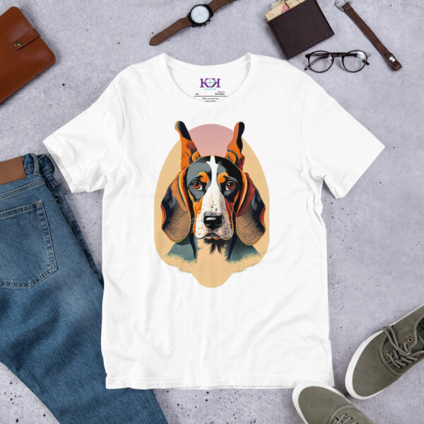 Black and Tan Coonhounds dog Unisex t-shirt - Image 12